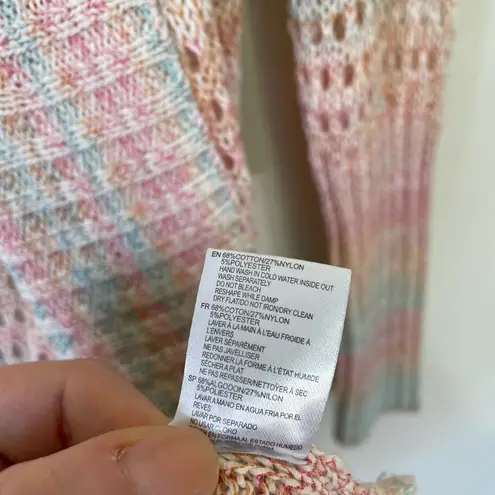 RD Style NEW Pastel Sonole Open Stitch Yarn Knit Cardigan Sweater ~ NWT Size S