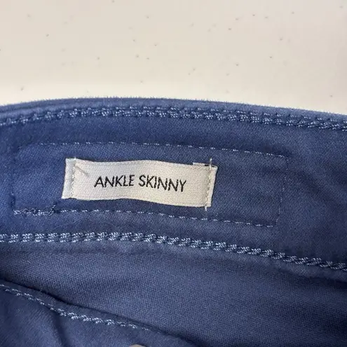 Calvin Klein  Women's  Ankle Skinny Navy Pants Blue Size 8 stretchy Pre-Owned