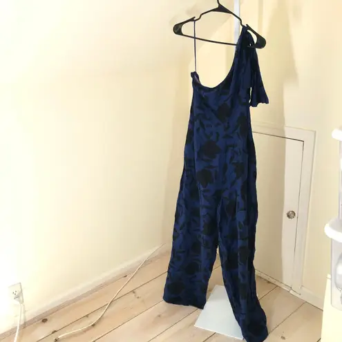 Kate Spade x Target NWT Women's Classic Rose Jumpsuit Blue/Black Size 12 Blue thumbnail 7