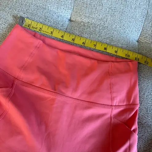 Bandier Le Ore GLOW Women's Lucca High Rise Pocket Leggings Size XS Orange