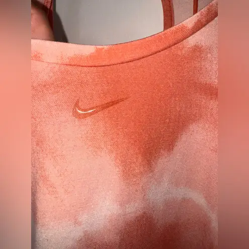 Nike  Red and White Sleeveless Tank Top