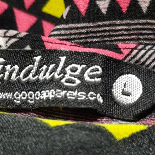 Indulge Colorful Sleeveless Dress Large