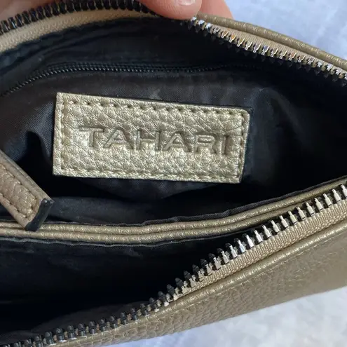 Tahari NWOT metallic gold crossbody bag.
