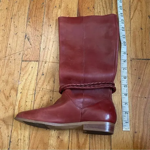 Vintage Allegre Brown Leather Pull On Riding Boots Size 8.5