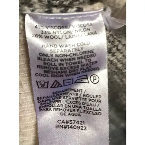 Loft  Leopard Print Turtleneck Wool Blend Sweater Dress size L - Image 12