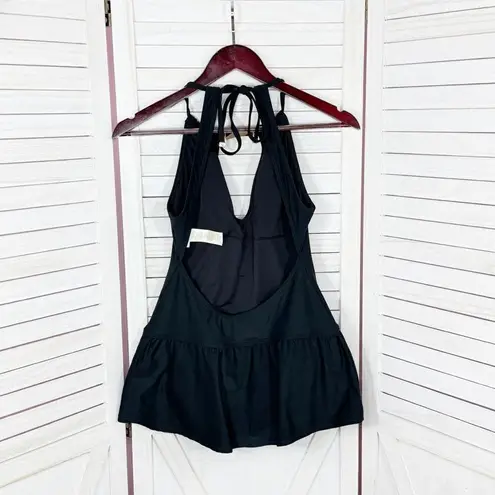 Kate Spade  Crescent Bay High Neck Swim Dress Swimsuit Black Small