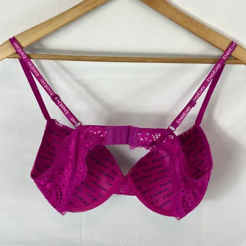 Bebe  Purple Lace Bra Size 36D