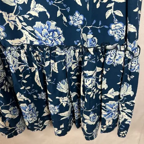 Matilda Jane Sleeveless Enchanted Garden Above Knee Dress Serenity Blue Floral M