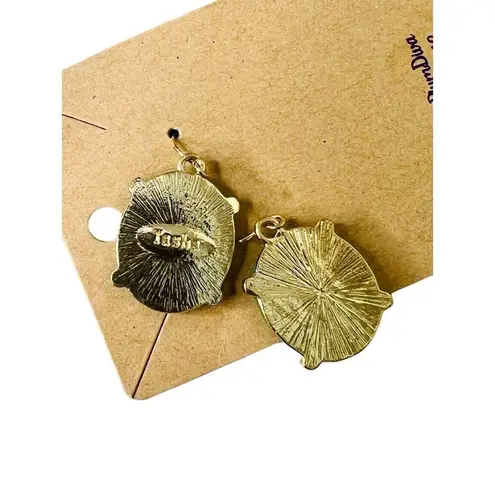 Tasha 3pc Fashion Jewelry Set Green Statement Necklace Dangle Earrings Bracelet Green