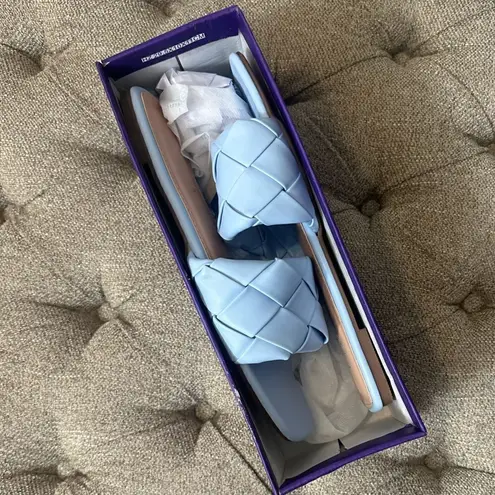 Top Moda Woven Square Toe Sandals