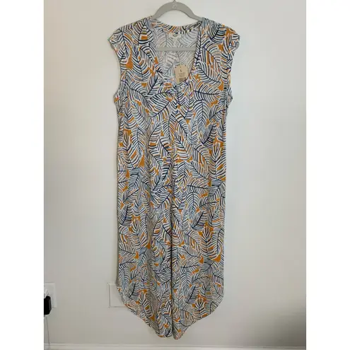 Nic+Zoe NZT BY Palm Scoop Tank Midi Dress