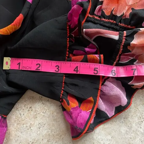 Camilla Ruffle Hem Playsuit Midnight Poppy