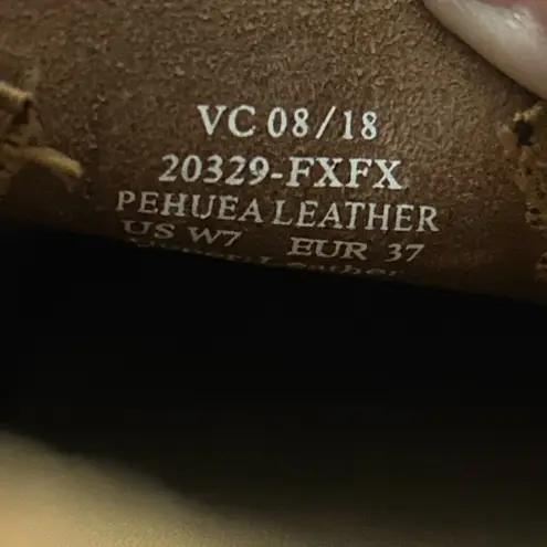 OluKai Women's Pehuea Leather Slip On Brown Slip