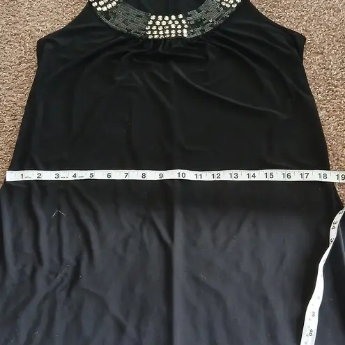 Taboo black sequined midi dress size XL