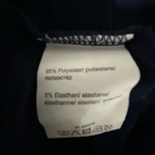 Elegant Navy Dress with Sequin Detail Blue Size 14