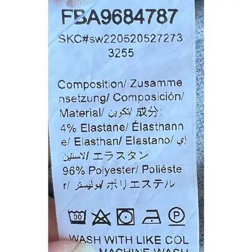 Unbranded Black and White Fitted Stretchy Checkered Leggings Size M