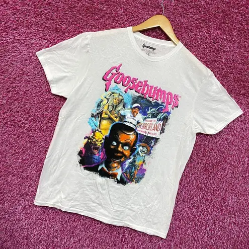 Goosebumps RL Stine Horror Series Cover Art Collage Tee L