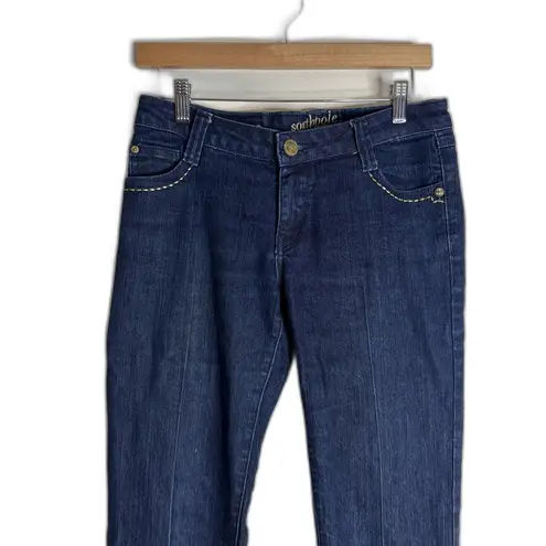Southpole  Jeans Womens 7 Blue Bootcut Flare Mid Rise Stretch Denim Classic Style