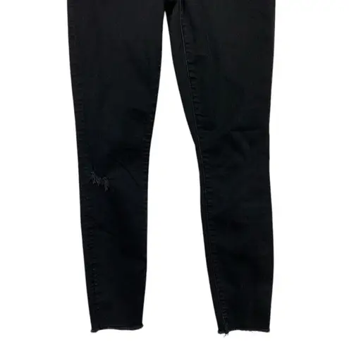 Mother The Pixie Ankle Fray Jeans Size 26 Black
