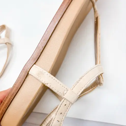 Sam Edelman NEW  Naomi Desert Sun Raffia T-Strap Slingback Sandal Size 6 MSRP 100