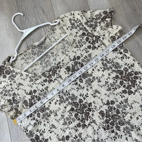 Jaclyn Smith Top Cream (med) vintage floral cottagecore feminine romantic cute
