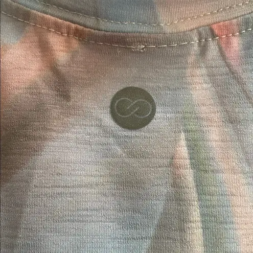 CALIA by Carrie Underwood Trapeze Performance Tank Top in Mother of Pearl Size S Orange