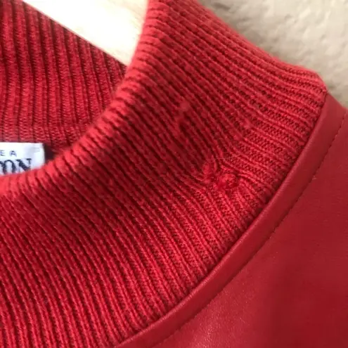 Pendleton ribbed and leather jacket