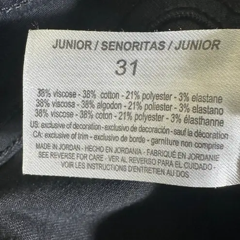 William Rast Sculpted High Rise Skinny Jeans Womens 31 Black Distressed Grunge - Image 6