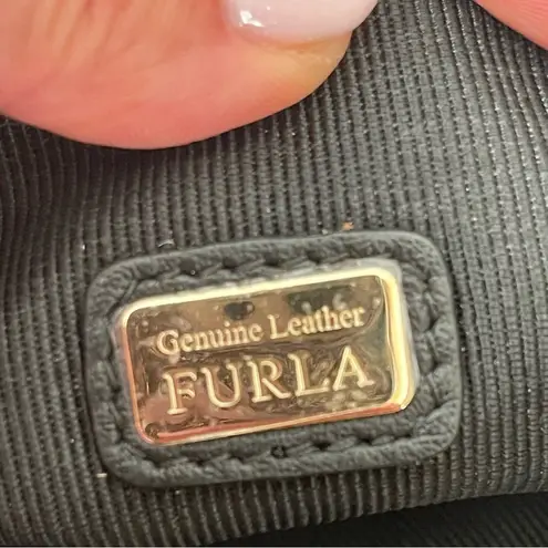 Furla Red Leather fur Pony Hair Belt Bag fanny pack Crossbody bag Made in Italy