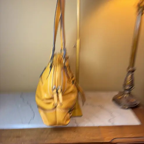 Born concept BØC Mustard Yellow Faux Leather Shoulder Bag Tote Purse