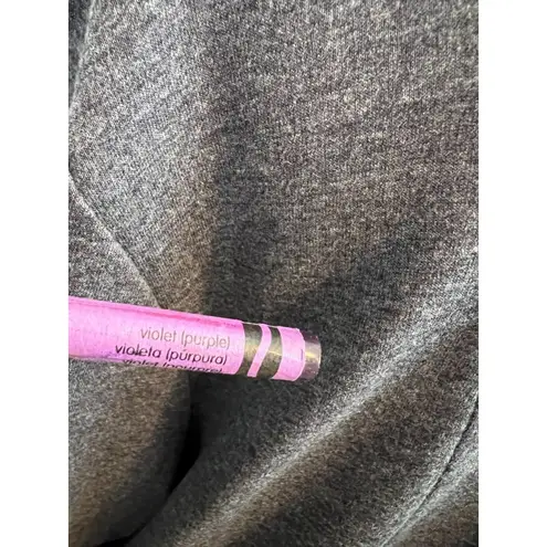 LOGO Lounge Lori Goldstein Open front Sweater size Large Lagenlook Pockets Purple