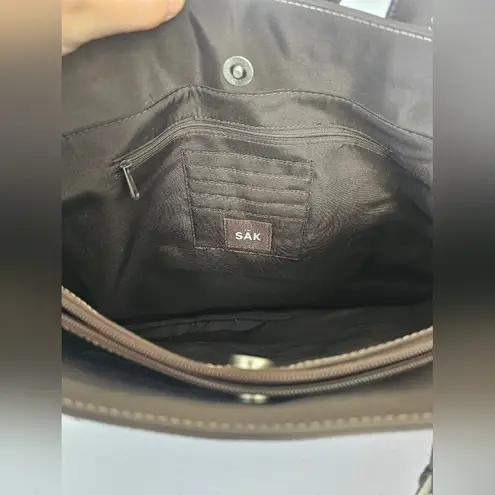 The Sak Burgundy Large Tote Bag Textured Material New With Tags Luxia Bag