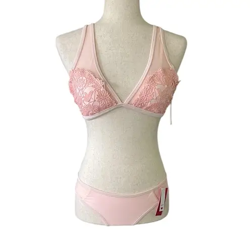 Xhilaration  pale blush hipster crochet bikini