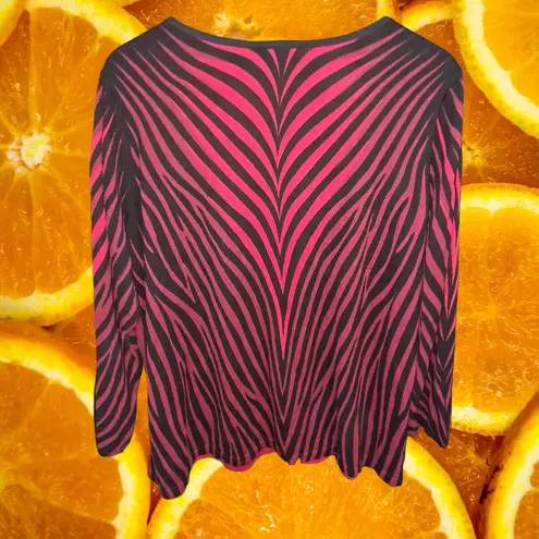 Bob Mackie  Black and‎ Red Blouse with Beaded Collar Size 1X thumbnail 7