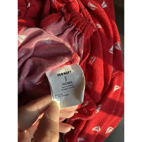 Old Navy  Red Nautical Sailboat Print High Neck Halter Dress Size Small