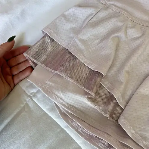 Lucky in Love Multilayer Flip Tennis Skirt Skort Size Large L Baby Pink Coquette