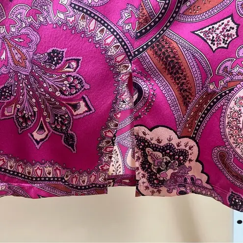 Arden B . Silk Blend Medium Sex In The City Style Slip Dress Paisley Boho