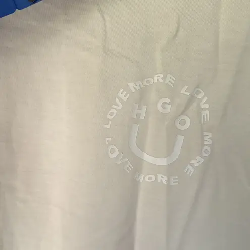 HUGO White shirt Short Sleeve Tee with Graphic Detail new small unisex