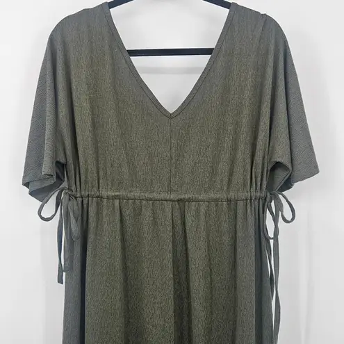 Ingrid + Isabel Maternity Wide Leg Jumpsuit Olive Green Small Size undefined
