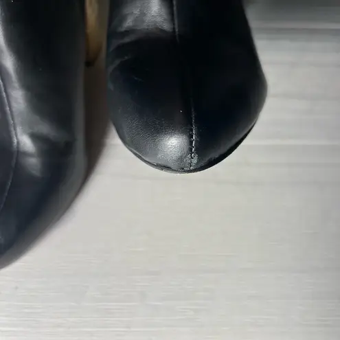 Circus by Sam Edelman Circus Sam Edelman Black Bond Gold Heeled Bootie Sz 7.5