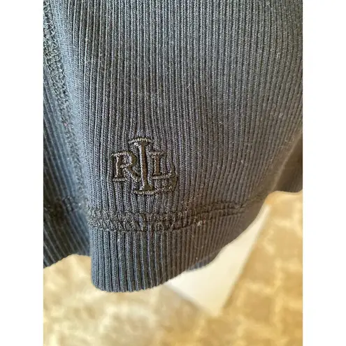 Lauren Ralph Lauren Crewneck Top Scandi Parisian Preppy City Streetwear Black Size M