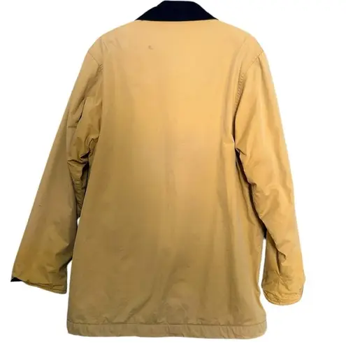 Les Deux Ancres Vintage Women’s L Tan Navy Blue Corduroy Gold Toggle Barn Jacket Size L