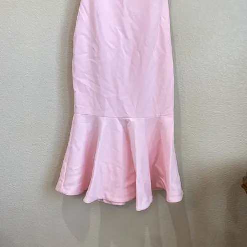Likely Hara Dress in Rose Shadow Pink Ruffle Strap Size 4 Formal Midi Mermaid