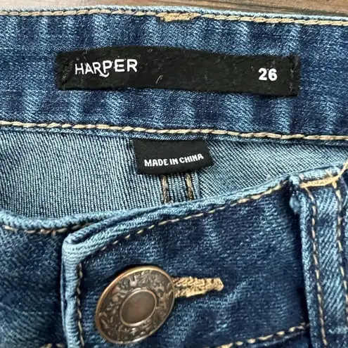 Harper Flower Embroidered Skinny Jeans - Size 26