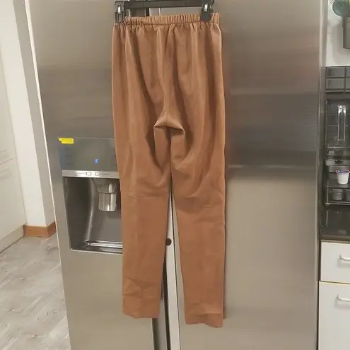 Neiman Marcus đź’• EXCLUSIVEđź’• 100% Leather Leggings Mid-Rise ~ Brown Small