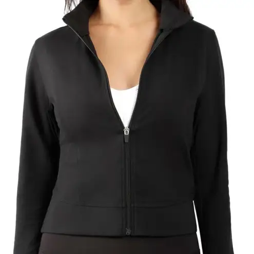 Thumbhole Cuff Stretch Jacket Black Size XXL