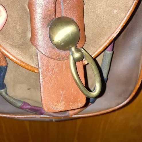 Brown Suede Francisco Biasia Genuine Italian Leather Crossbody Purse