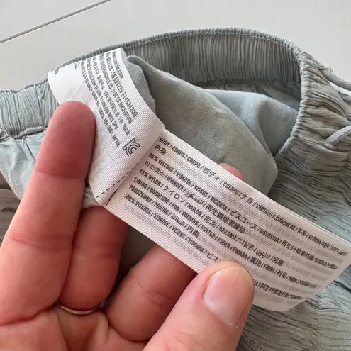 Abercrombie & Fitch  Womens Lounge Pants Drawstring Wide Leg Blue Small‎ Long