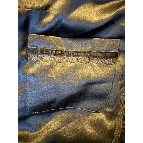 Black Velvet Rose Floral silk Jacket coat S boho whimsigoth fairy Y2K vintage