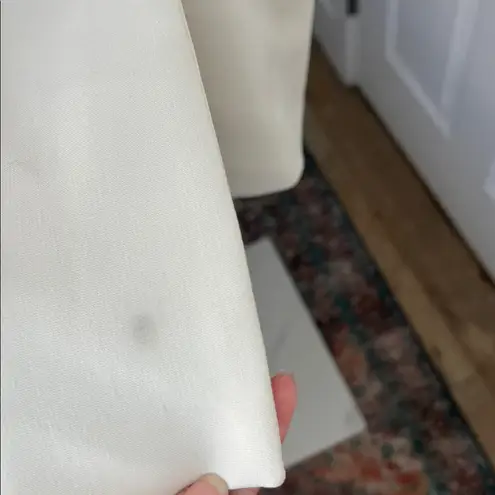 The Frankie Shop Corrin Grain de Poudre Ivory White Oversized Blazer Large $400